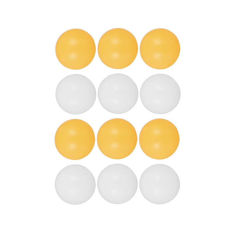Table Tennis Balls 12 Pack 3.5cm, Ping Pong Balls in Orange and White image 0