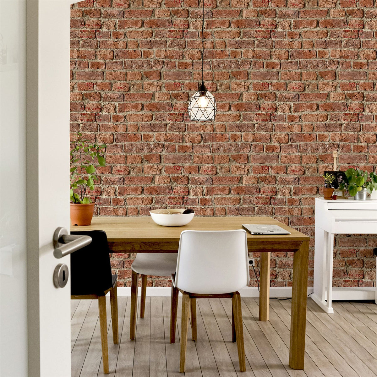 Urban Brick Red Wallpaper image 1