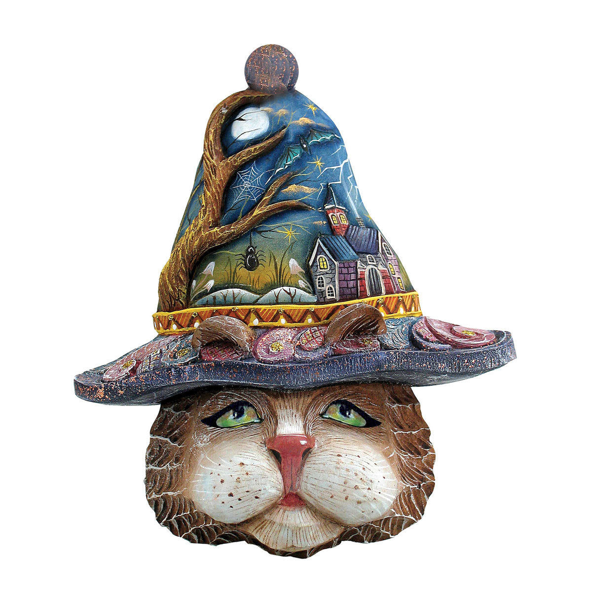 Halloween Eve Cat Halloween Door Decor by G. DeBrekht - Thanksgiving Halloween Decor - 8161039H-4