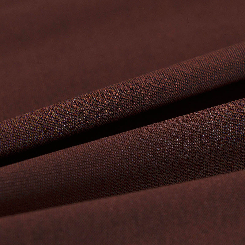 2 Seater Sofa Cover Brown, Stretch Spandex Slipcover for Loveseat image 3