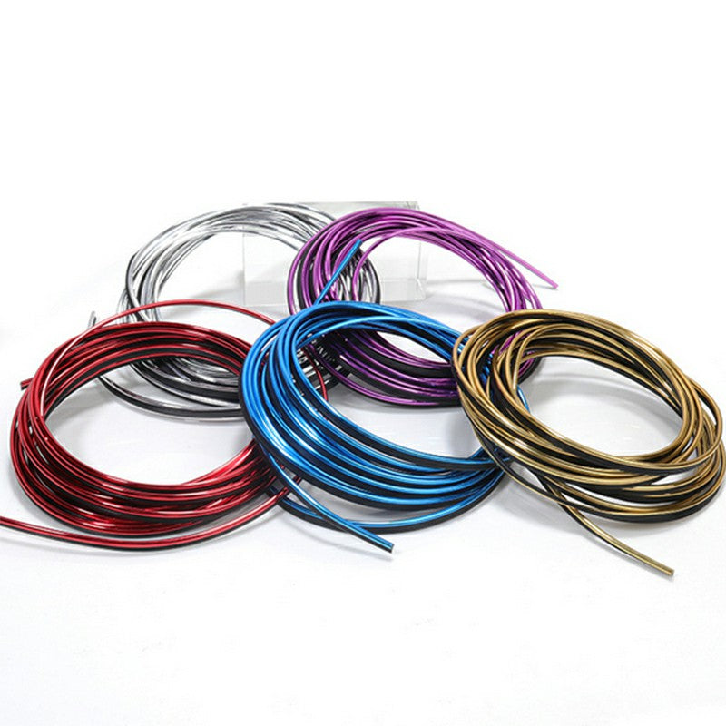 Car Edge Gap Trim Red 5m, Universal Interior Moulding Garnish Strip image 6
