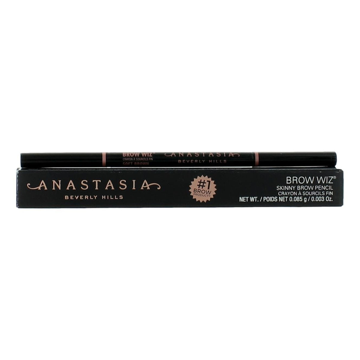 Anastasia Brow Wiz by Anastasia Beverly Hills, 0.003 oz Skinny Brow Pencil - Soft Brown-0