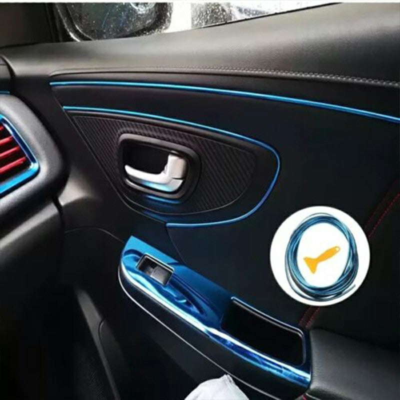 Car Edge Gap Trim Silver 5m, Universal Interior Moulding Garnish Strip image 7