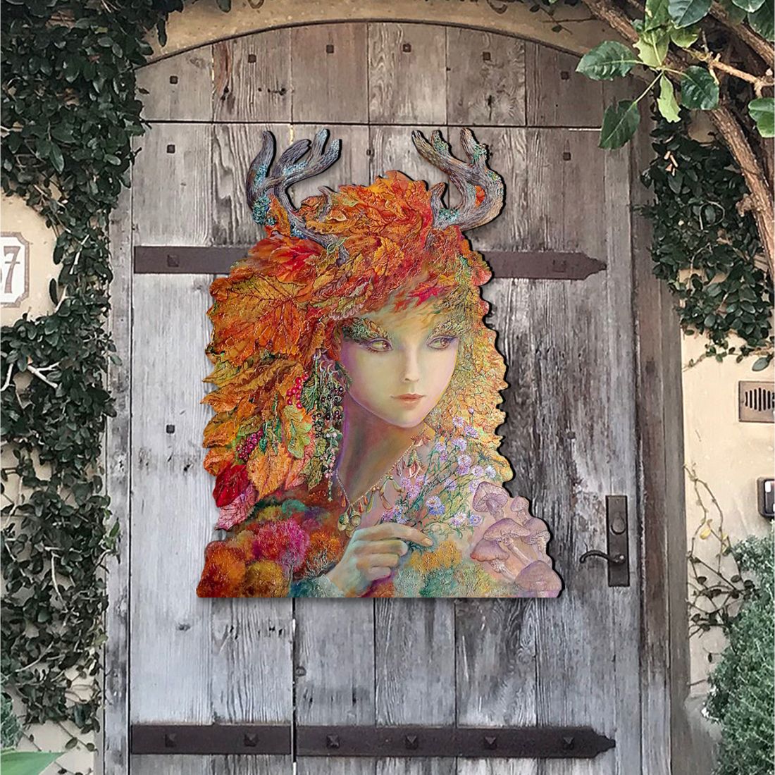 Autumn Halloween Outdoor Decor by Josephine Wall - Thanksgiving Halloween Decor - 845611F-JW-1