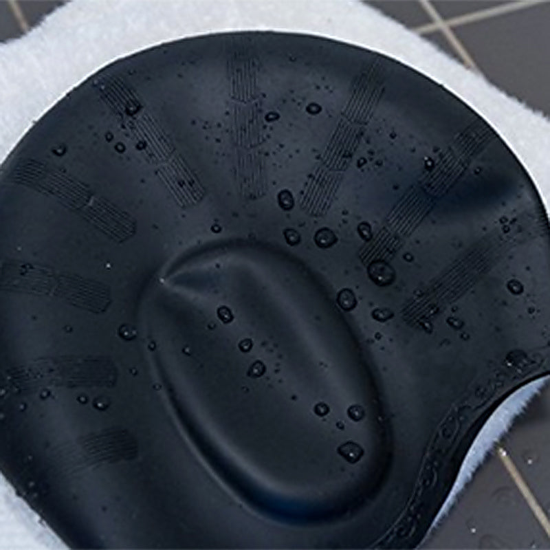 Swimming Cap Black, Universal Stretch Elastic Swim Hat for Men and Women image 5