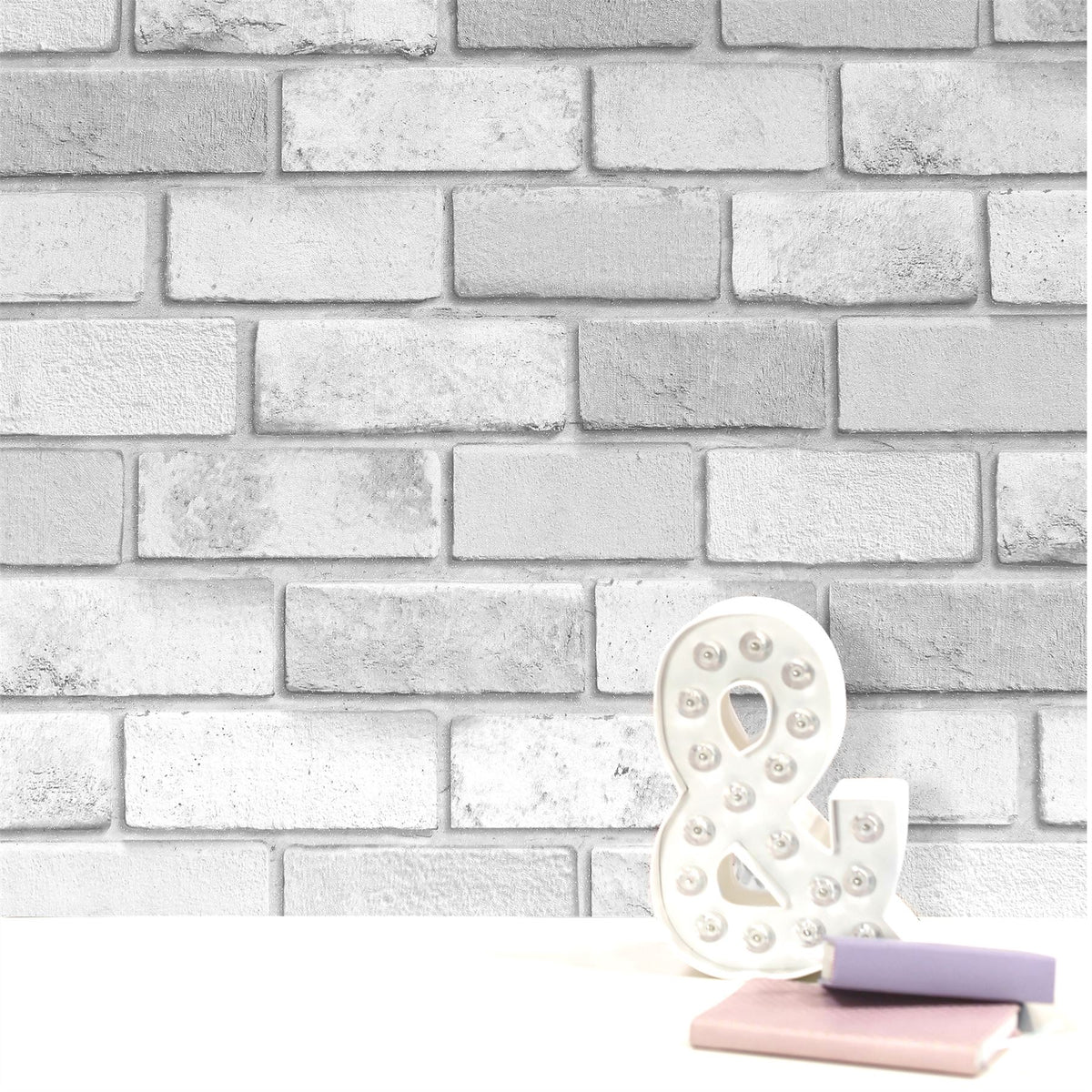 Diamond Silver Brick Wallpaper image 6