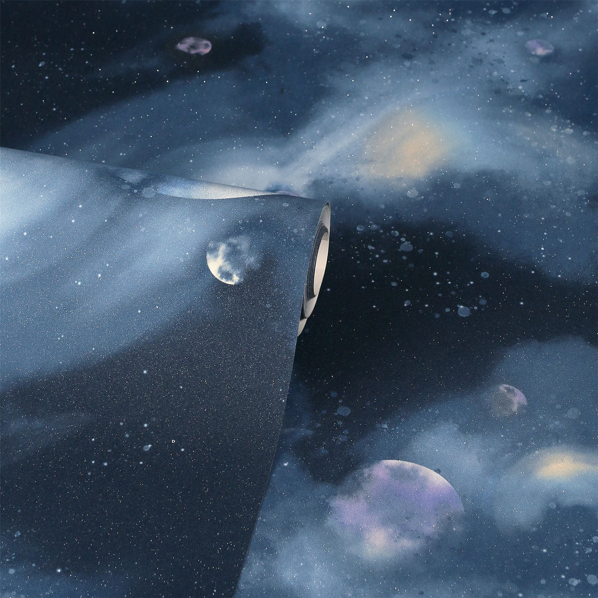 Out Of This World Navy Wallpaper image 1