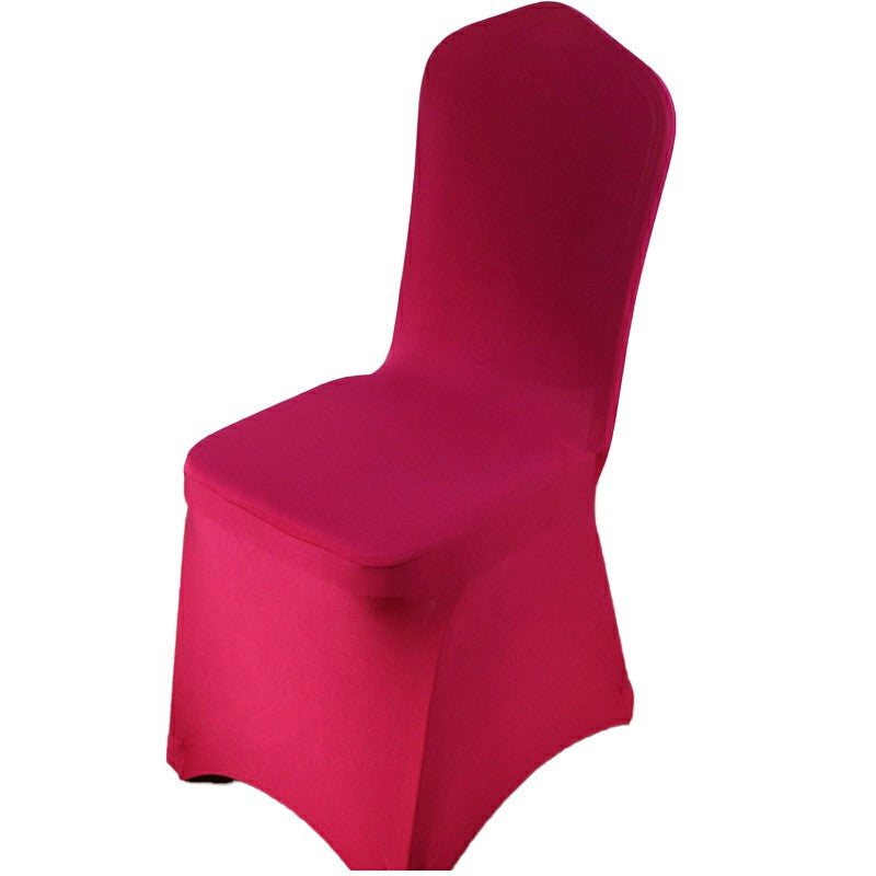 Chair Cover Wine Red, Stretch Spandex Full Cover for Dining and Weddings image 5