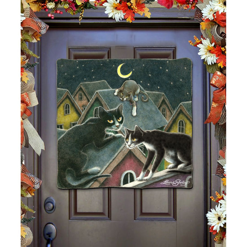 Night Shift Halloween Door Decor by Laura Seeley - Thanksgiving Halloween Decor - 8512055H-0