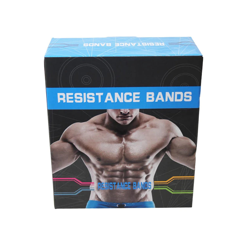 Resistance Bands Set 5 Pack with Handles, Home Gym Strength Training Kit image 2