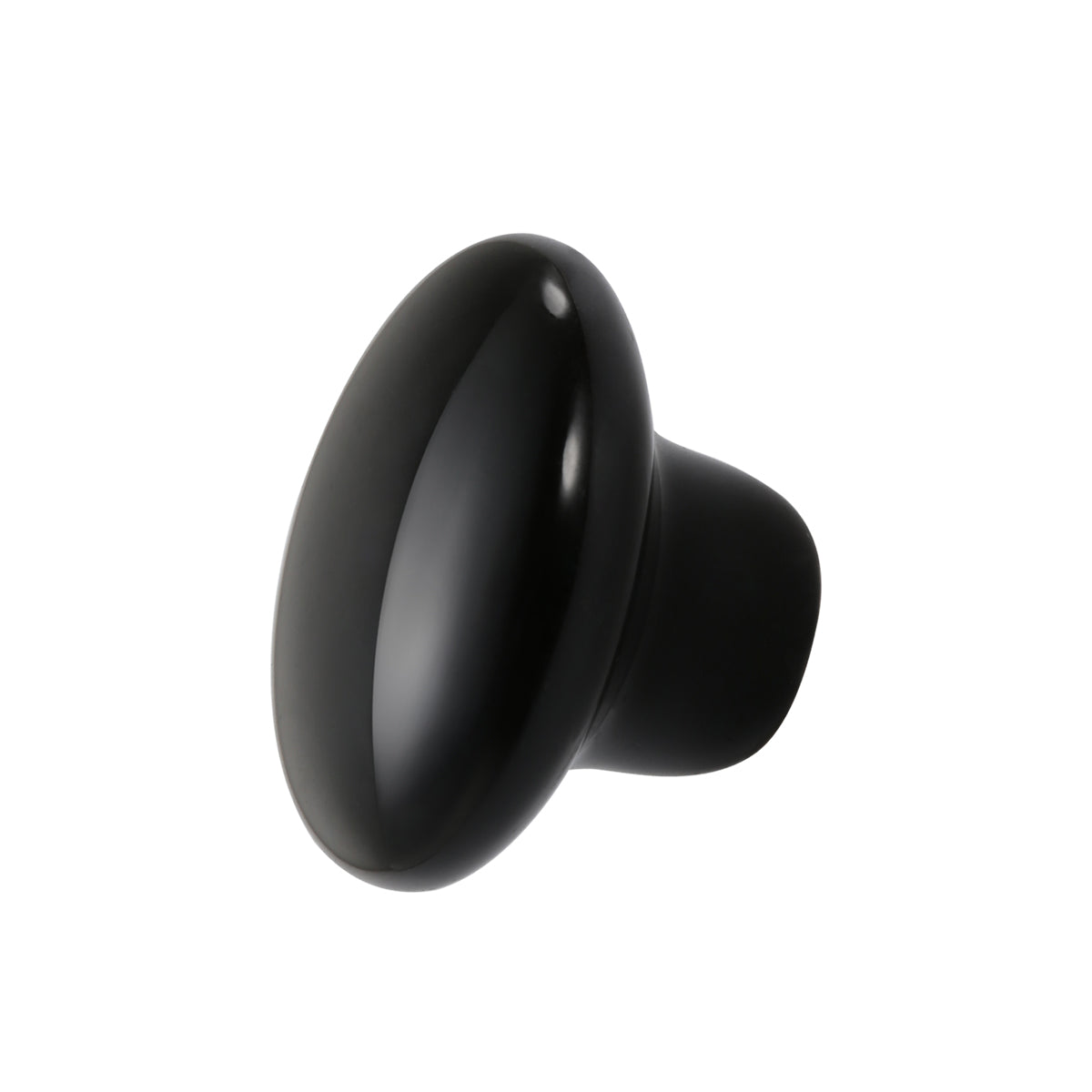 Ceramic Cabinet Knob 38mm Black, Single Hole Cupboard Drawer Pull Handle image 4