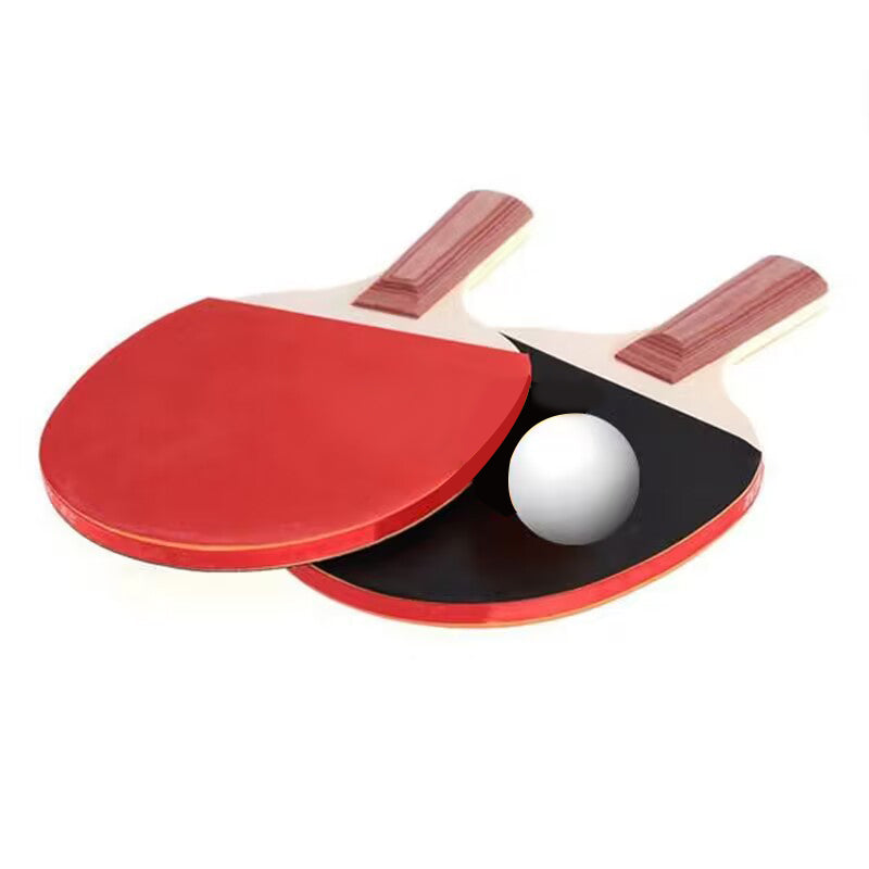 Table Tennis Bats 2 Pack with Ball, Ping Pong Racket Set for Home Play image 0