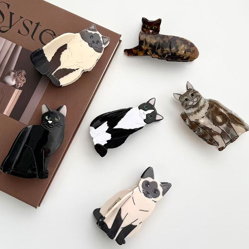 PAWSOME PETS NEW YORK Hand-painted CAT Claw Hair Clip | Eco-Friendly-0