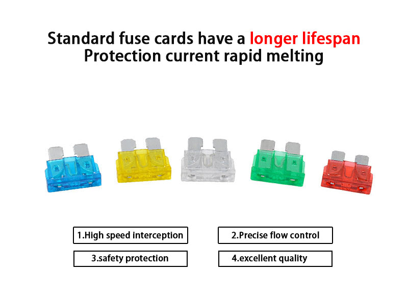 Blade Fuses 10 Pack Mixed 10A to 30A, Car Van and Motorbike Replacement Fuses image 2