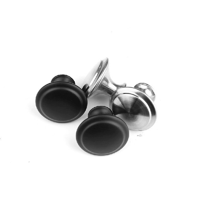 Cabinet Knobs Black 2 Pack, Stainless Steel Cupboard Drawer Pull Handles image 3