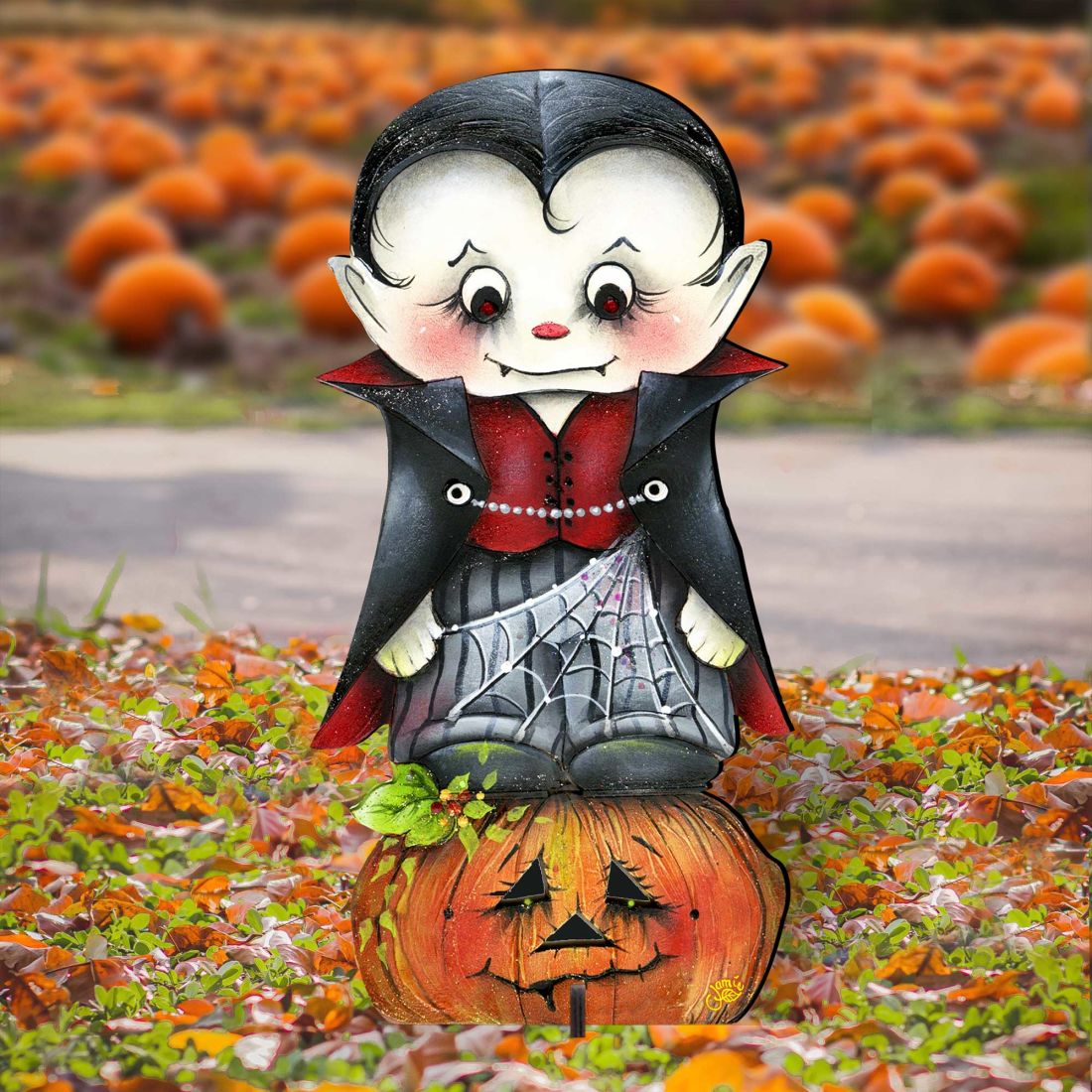 Dracula Halloween Outdoor Decor by Jamie Mills-Price - Thanksgiving Halloween Decor - 8457401F-1
