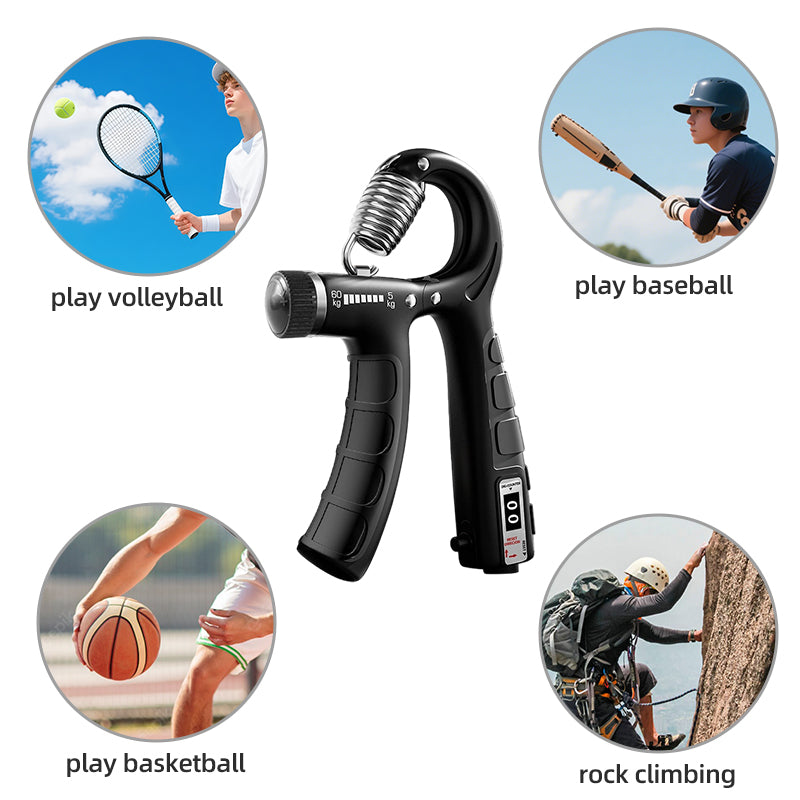 Hand Grip Strengthener Royal Blue, Adjustable 5kg to 60kg Forearm and Wrist Trainer image 2