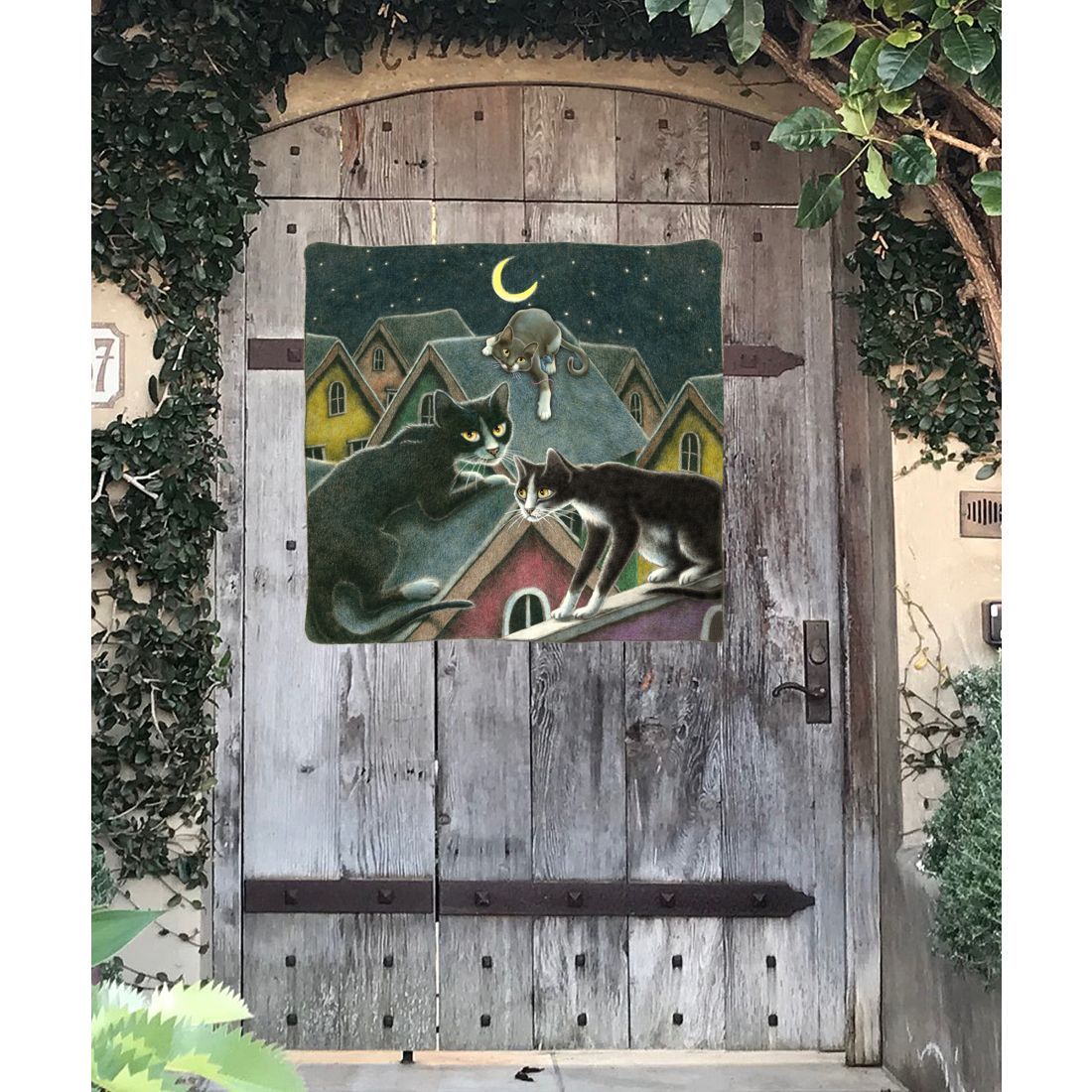 Night Shift Halloween Door Decor by Laura Seeley - Thanksgiving Halloween Decor - 8512055H-3