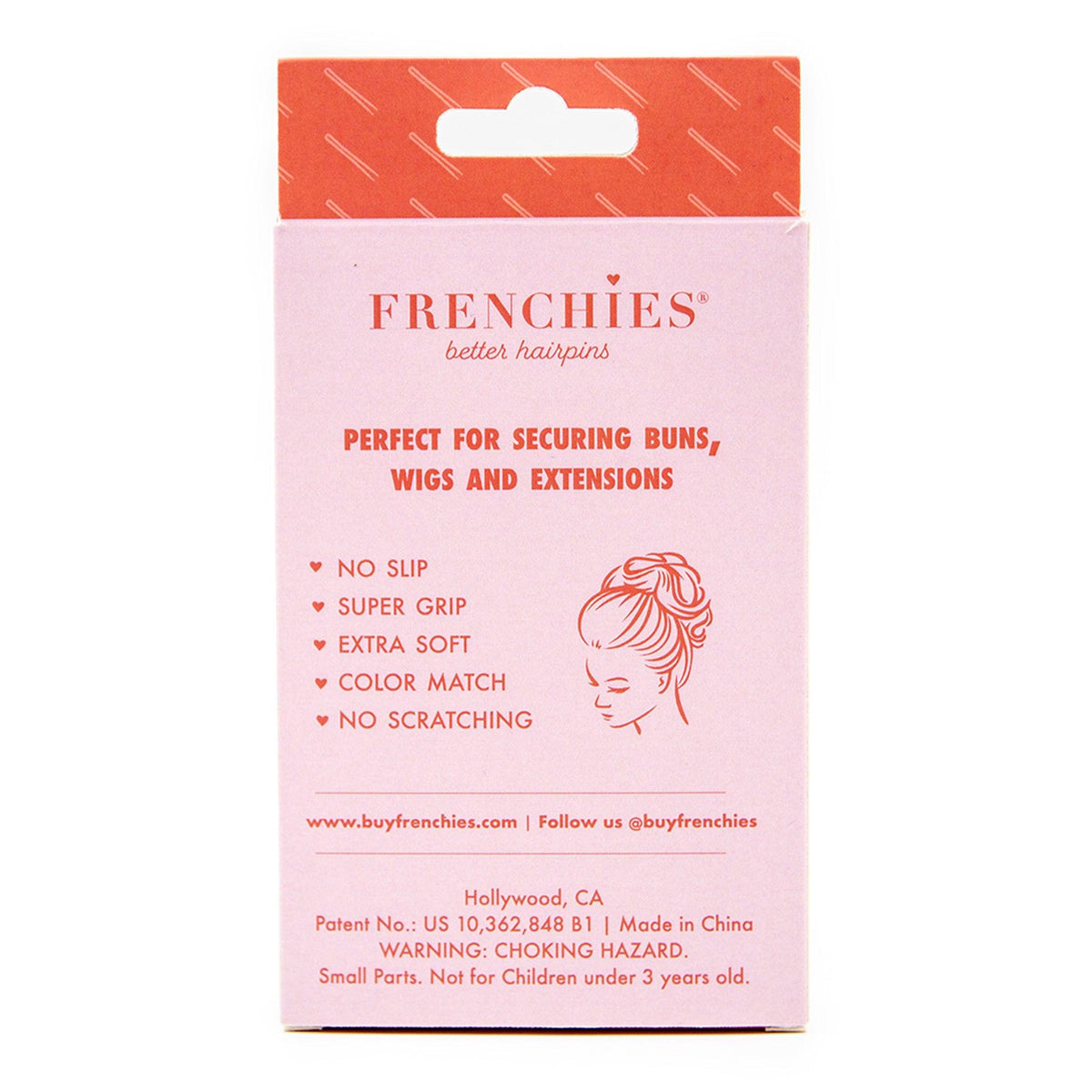 Frenchies Brown Velvet Hairpins-1