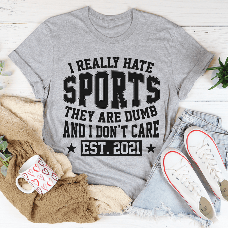 I Really Hate Sports Tee-0