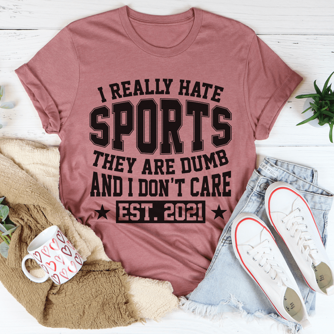 I Really Hate Sports Tee-2
