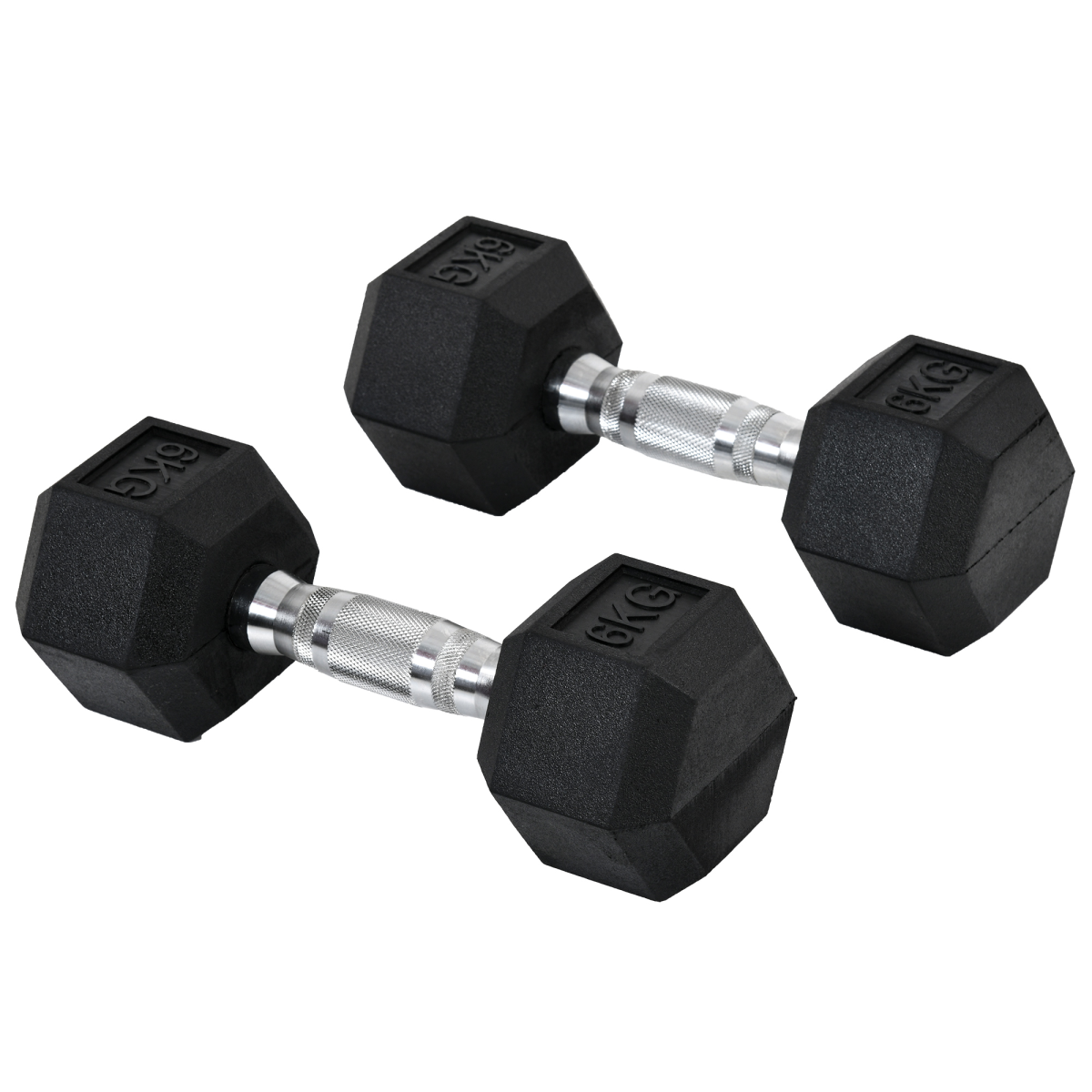 Hexagonal Dumbbells Kit Weight Lifting Exercise for Home Fitness 2x6kg