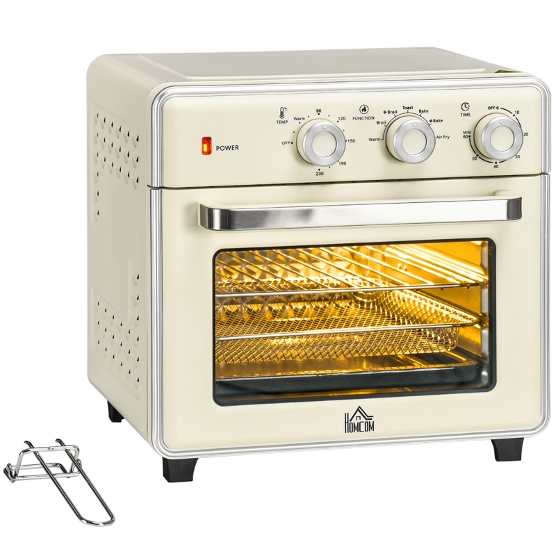 7-in-1 Toaster Oven 4-Slice w/ 60-min Timer Adjustable Thermostat 1400W