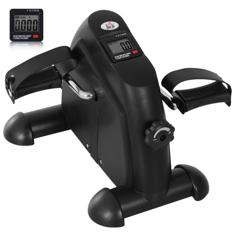 Mini Exercise Bike Portable Pedal Manual Machine Indoor Fitness Black