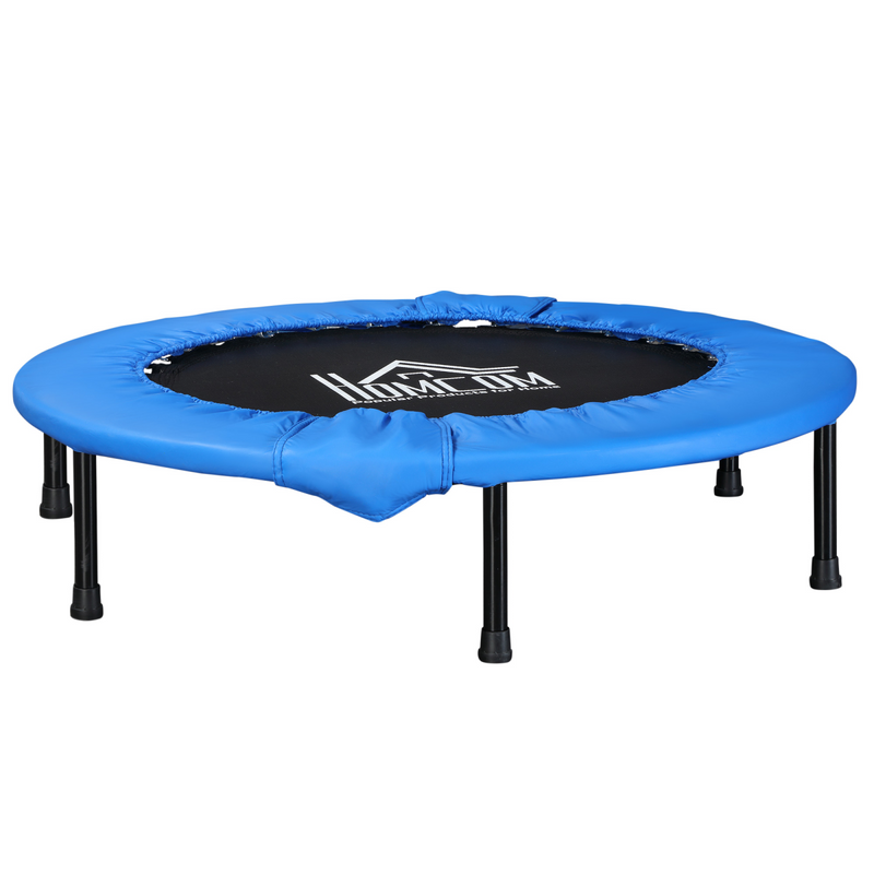 96 cm Foldable Mini Fitness Trampoline Exercise Rebounder Jumper, Blue