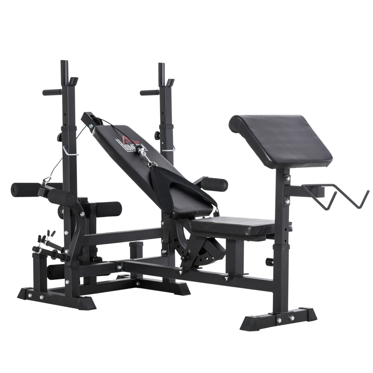 Multi-Exercise Full-Body Weight Bench with Bench Press and Leg Extension