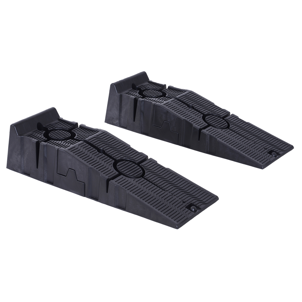 Heavy Duty 2.5 Ton Plastic Car Lifting Ramps Automotive Vehicle Garage Durhand