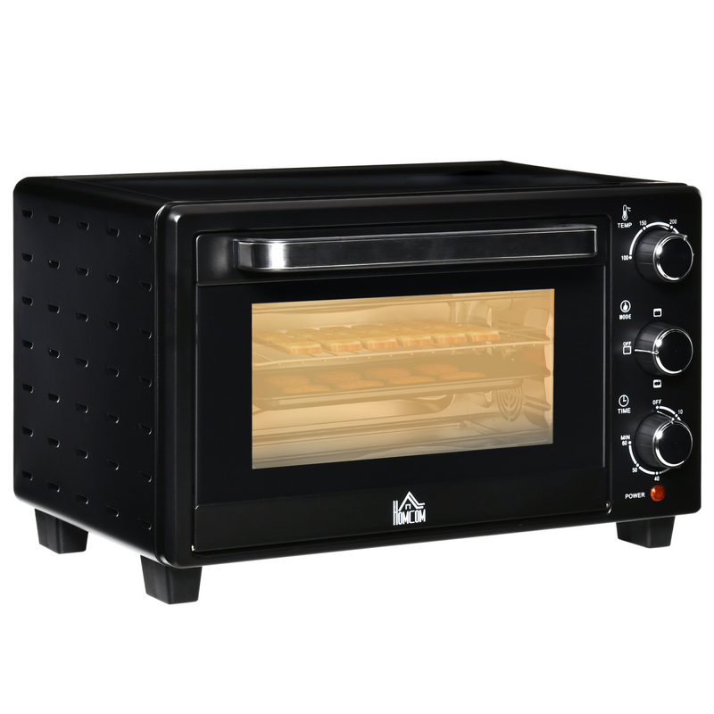 Mini Oven, 21L Grill, Toaster Timer, Baking Tray and Wire Rack, 1400W