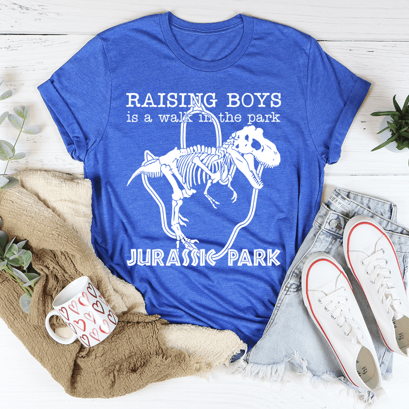 Raising Boys Is A Walk In The Park Tee-0